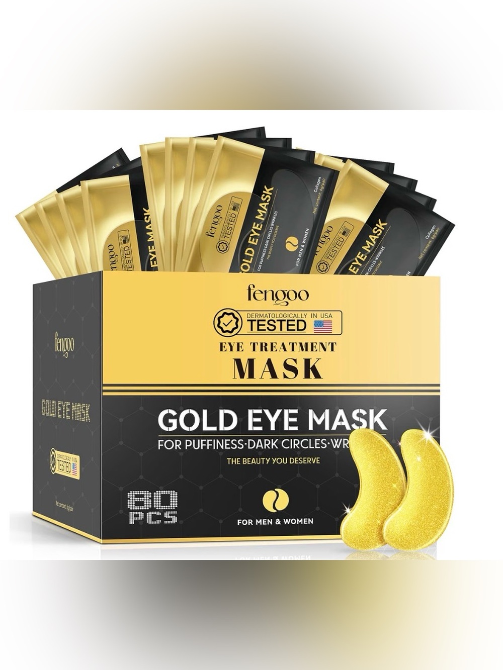 Gold Eye Mask - Brightening Gold Under-Eye Treatment 80 PCS